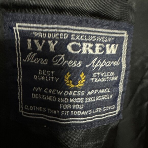 Ivy Crew Men's Sport Coat Blazer Jacket 2 Button Lined Blue Size 44/31 - Picture 3 of 6